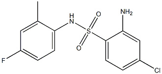 2-amino-4-chloro-N-(4-fluoro-2-methylphenyl)benzene-1-sulfonamide 구조식 이미지