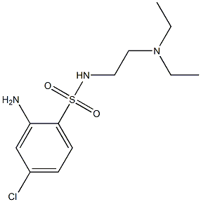 2-amino-4-chloro-N-[2-(diethylamino)ethyl]benzene-1-sulfonamide 구조식 이미지