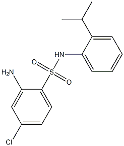 2-amino-4-chloro-N-[2-(propan-2-yl)phenyl]benzene-1-sulfonamide Structure