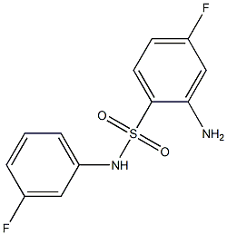 2-amino-4-fluoro-N-(3-fluorophenyl)benzene-1-sulfonamide Structure