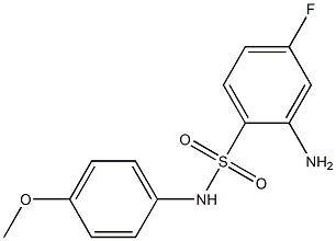 2-amino-4-fluoro-N-(4-methoxyphenyl)benzene-1-sulfonamide Structure