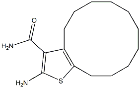 2-amino-4H,5H,6H,7H,8H,9H,10H,11H,12H,13H-cyclododeca[b]thiophene-3-carboxamide 구조식 이미지