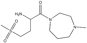 2-amino-4-methanesulfonyl-1-(4-methyl-1,4-diazepan-1-yl)butan-1-one Structure