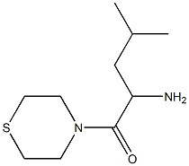 2-amino-4-methyl-1-(thiomorpholin-4-yl)pentan-1-one 구조식 이미지