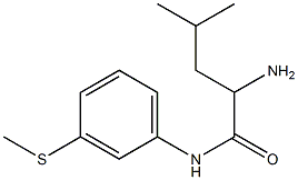 2-amino-4-methyl-N-[3-(methylthio)phenyl]pentanamide 구조식 이미지