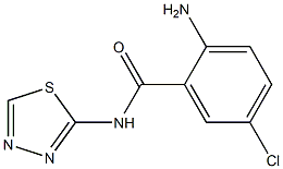 2-amino-5-chloro-N-(1,3,4-thiadiazol-2-yl)benzamide Structure