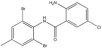 2-amino-5-chloro-N-(2,6-dibromo-4-methylphenyl)benzamide 구조식 이미지