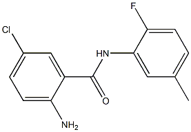 2-amino-5-chloro-N-(2-fluoro-5-methylphenyl)benzamide 구조식 이미지