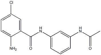 2-amino-5-chloro-N-(3-acetamidophenyl)benzamide Structure