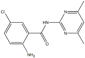 2-amino-5-chloro-N-(4,6-dimethylpyrimidin-2-yl)benzamide Structure