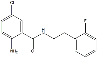 2-amino-5-chloro-N-[2-(2-fluorophenyl)ethyl]benzamide 구조식 이미지