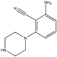 2-amino-6-(piperazin-1-yl)benzonitrile 구조식 이미지