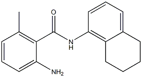 2-amino-6-methyl-N-(5,6,7,8-tetrahydronaphthalen-1-yl)benzamide 구조식 이미지