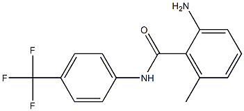 2-amino-6-methyl-N-[4-(trifluoromethyl)phenyl]benzamide Structure