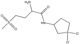 2-amino-N-(1,1-dioxidotetrahydrothien-3-yl)-4-(methylsulfonyl)butanamide Structure