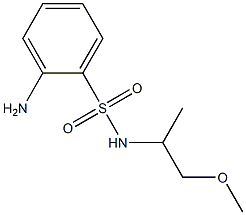 2-amino-N-(1-methoxypropan-2-yl)benzene-1-sulfonamide 구조식 이미지