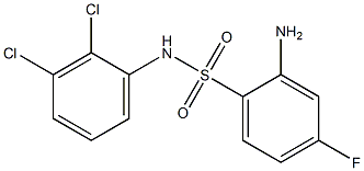 2-amino-N-(2,3-dichlorophenyl)-4-fluorobenzene-1-sulfonamide 구조식 이미지