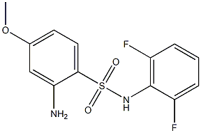2-amino-N-(2,6-difluorophenyl)-4-methoxybenzene-1-sulfonamide Structure