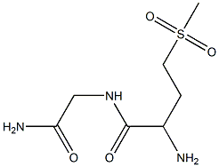 2-amino-N-(2-amino-2-oxoethyl)-4-(methylsulfonyl)butanamide 구조식 이미지