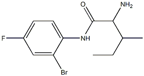 2-amino-N-(2-bromo-4-fluorophenyl)-3-methylpentanamide Structure