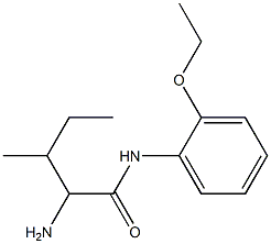 2-amino-N-(2-ethoxyphenyl)-3-methylpentanamide 구조식 이미지