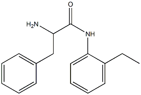 2-amino-N-(2-ethylphenyl)-3-phenylpropanamide 구조식 이미지