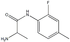 2-amino-N-(2-fluoro-4-methylphenyl)propanamide Structure