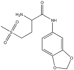2-amino-N-(2H-1,3-benzodioxol-5-yl)-4-methanesulfonylbutanamide Structure
