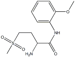 2-amino-N-(2-methoxyphenyl)-4-(methylsulfonyl)butanamide 구조식 이미지