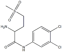 2-amino-N-(3,4-dichlorophenyl)-4-methanesulfonylbutanamide 구조식 이미지