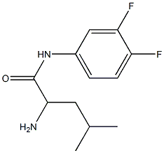 2-amino-N-(3,4-difluorophenyl)-4-methylpentanamide 구조식 이미지