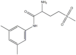 2-amino-N-(3,5-dimethylphenyl)-4-(methylsulfonyl)butanamide 구조식 이미지