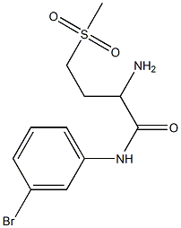 2-amino-N-(3-bromophenyl)-4-(methylsulfonyl)butanamide 구조식 이미지