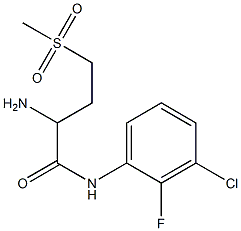 2-amino-N-(3-chloro-2-fluorophenyl)-4-methanesulfonylbutanamide Structure