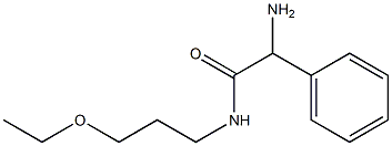 2-amino-N-(3-ethoxypropyl)-2-phenylacetamide 구조식 이미지