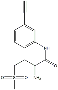 2-amino-N-(3-ethynylphenyl)-4-(methylsulfonyl)butanamide Structure