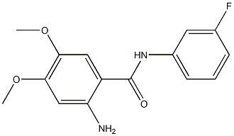 2-amino-N-(3-fluorophenyl)-4,5-dimethoxybenzamide Structure