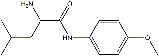2-amino-N-(4-methoxyphenyl)-4-methylpentanamide 구조식 이미지