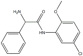 2-amino-N-(5-chloro-2-methoxyphenyl)-2-phenylacetamide Structure