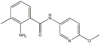 2-amino-N-(6-methoxypyridin-3-yl)-3-methylbenzamide Structure