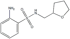 2-amino-N-(tetrahydrofuran-2-ylmethyl)benzenesulfonamide Structure