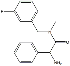 2-amino-N-[(3-fluorophenyl)methyl]-N-methyl-2-phenylacetamide 구조식 이미지