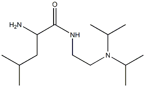 2-amino-N-[2-(diisopropylamino)ethyl]-4-methylpentanamide 구조식 이미지