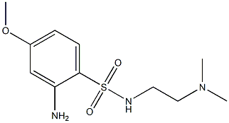 2-amino-N-[2-(dimethylamino)ethyl]-4-methoxybenzene-1-sulfonamide 구조식 이미지