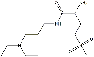 2-amino-N-[3-(diethylamino)propyl]-4-(methylsulfonyl)butanamide 구조식 이미지