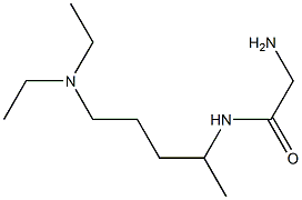 2-amino-N-[4-(diethylamino)-1-methylbutyl]acetamide Structure