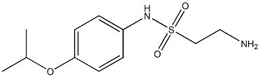 2-amino-N-[4-(propan-2-yloxy)phenyl]ethane-1-sulfonamide 구조식 이미지