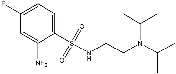 2-amino-N-{2-[bis(propan-2-yl)amino]ethyl}-4-fluorobenzene-1-sulfonamide 구조식 이미지