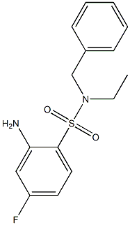 2-amino-N-benzyl-N-ethyl-4-fluorobenzene-1-sulfonamide Structure