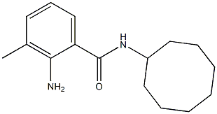 2-amino-N-cyclooctyl-3-methylbenzamide Structure